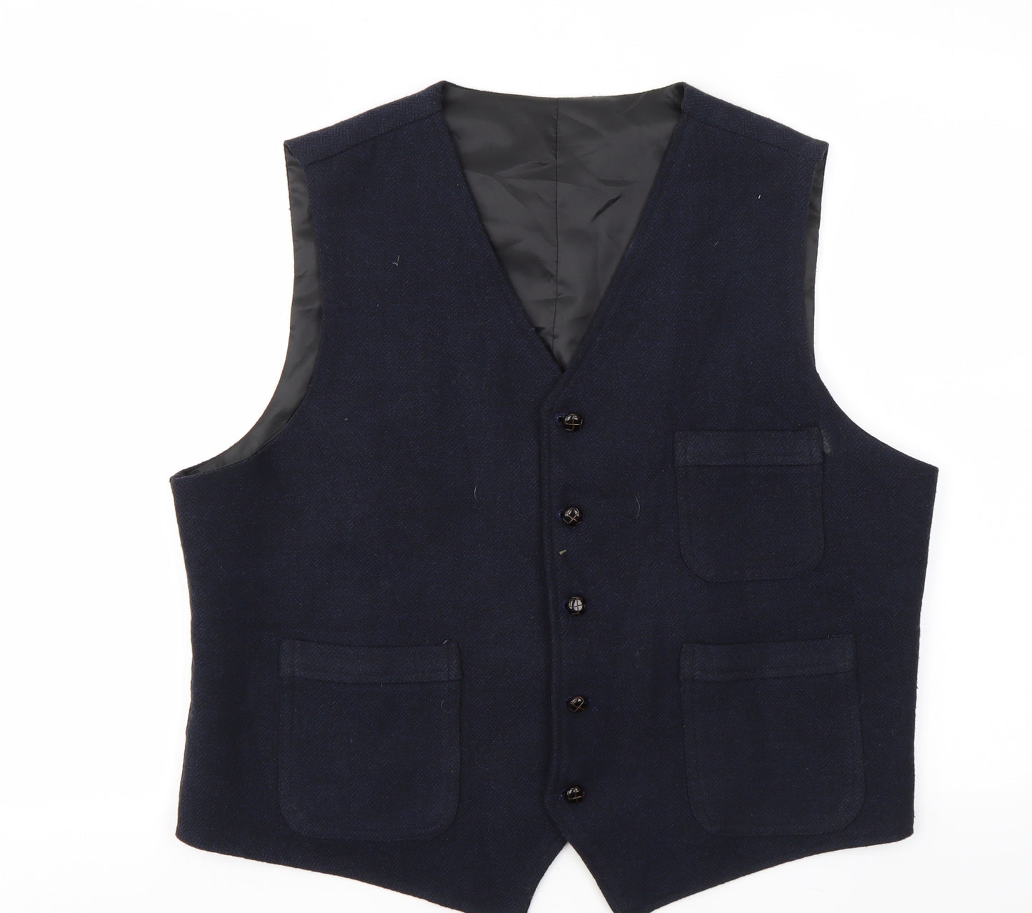 Preworn Mens Blue   Jacket Suit Waistcoat Size 44