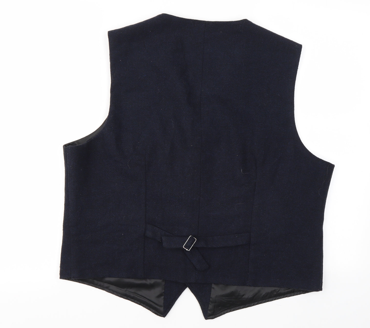 Preworn Mens Blue   Jacket Suit Waistcoat Size 44