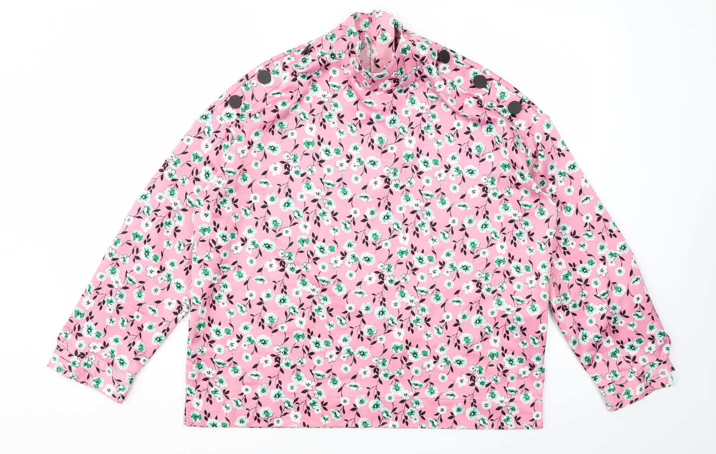 M&S Womens Multicoloured Floral  Basic Blouse Size 10