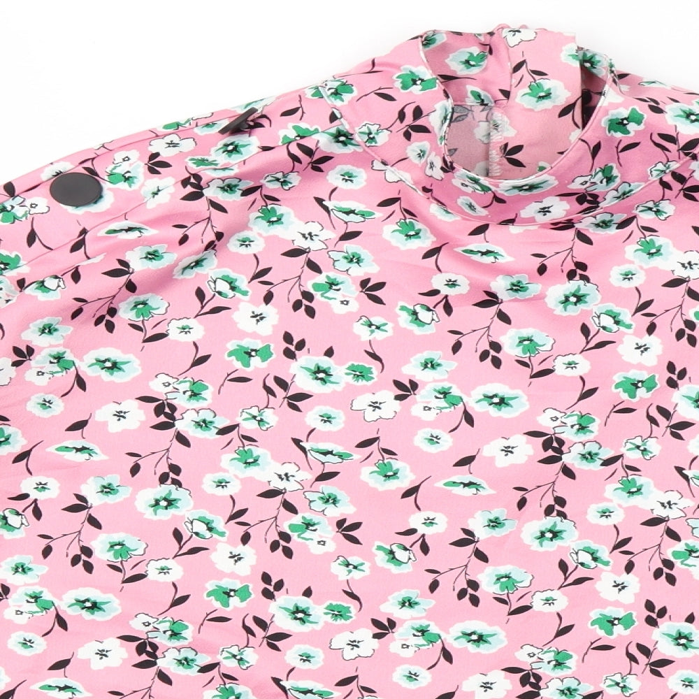 M&S Womens Multicoloured Floral  Basic Blouse Size 10