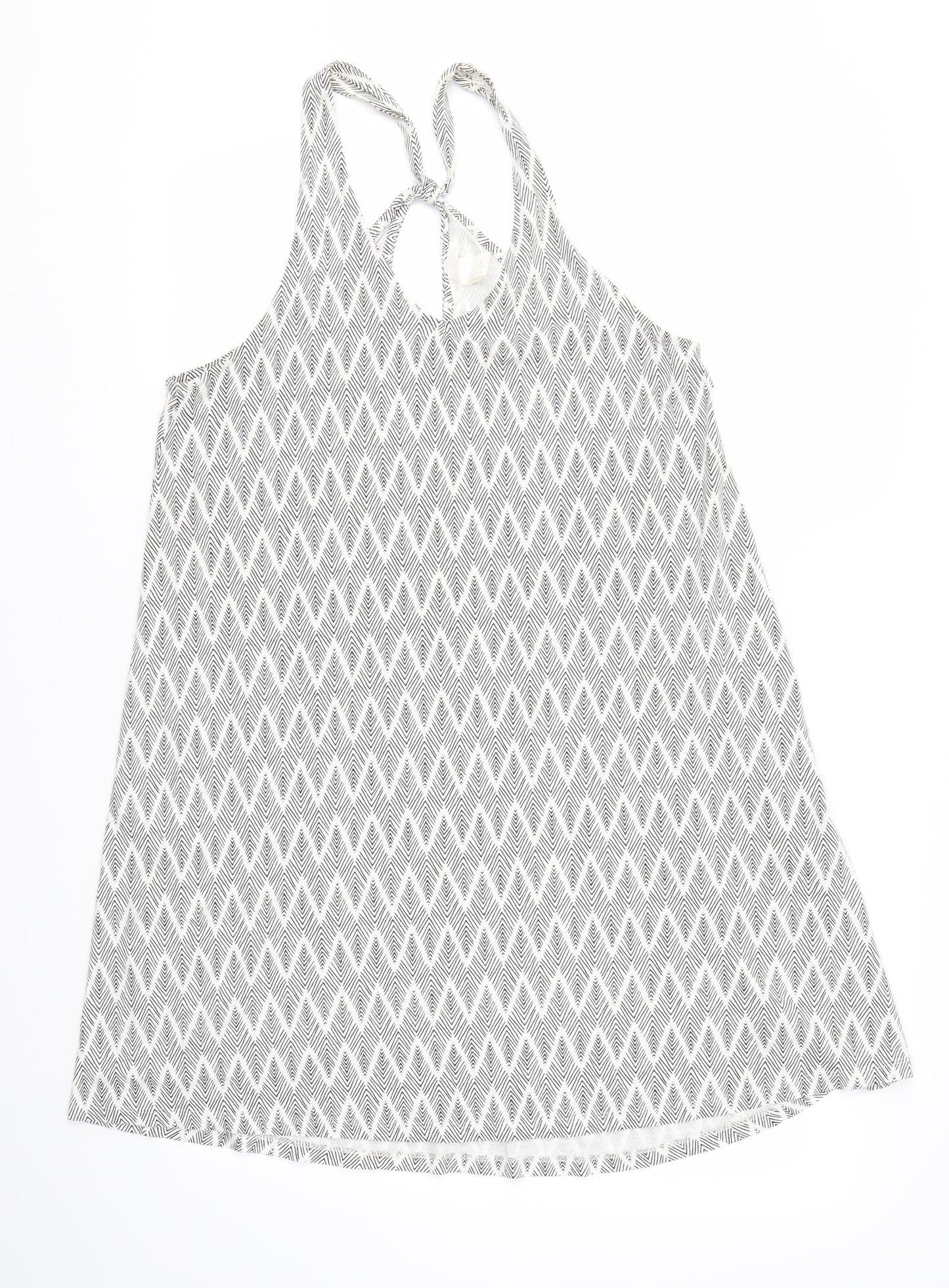 H&M Womens Multicoloured Argyle/Diamond  Fit & Flare  Size S