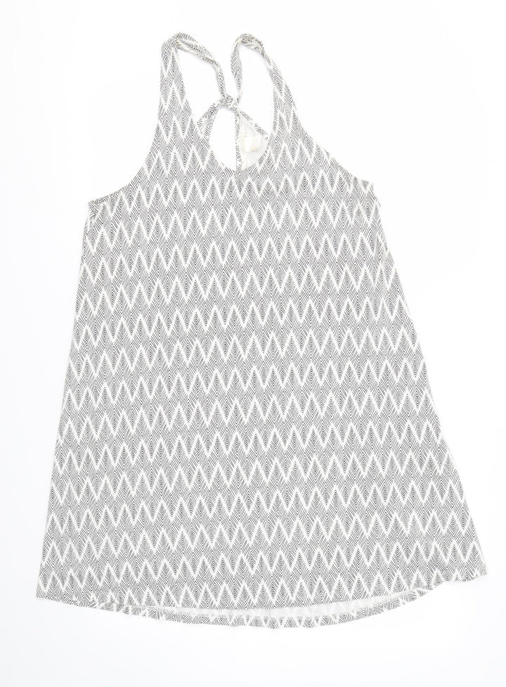 H&M Womens Multicoloured Argyle/Diamond  Fit & Flare  Size S