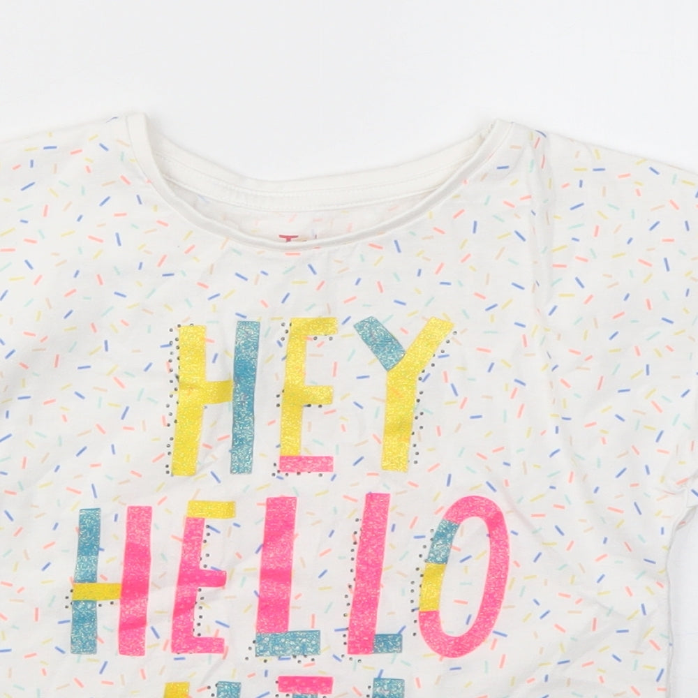 TU Girls Multicoloured Geometric  Basic T-Shirt Size 5-6 Years