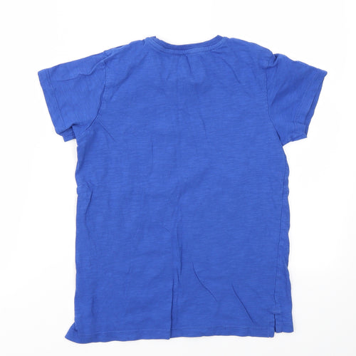 Matalan Boys Blue Geometric  Basic T-Shirt Size 10 Years