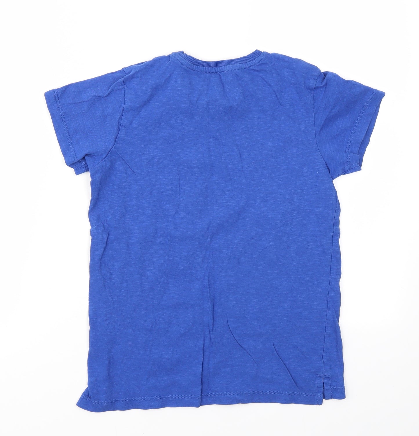 Matalan Boys Blue Geometric  Basic T-Shirt Size 10 Years