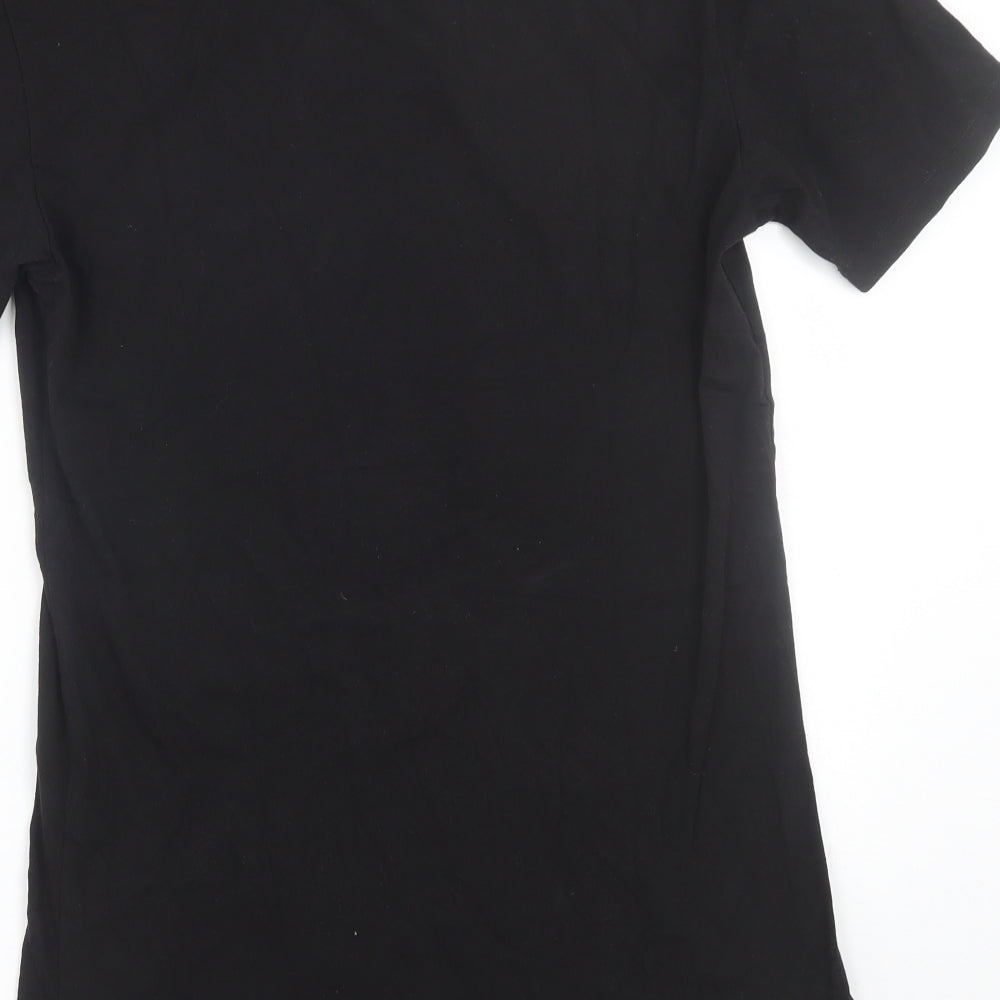 Zara Mens Black    T-Shirt Size M  - Skull