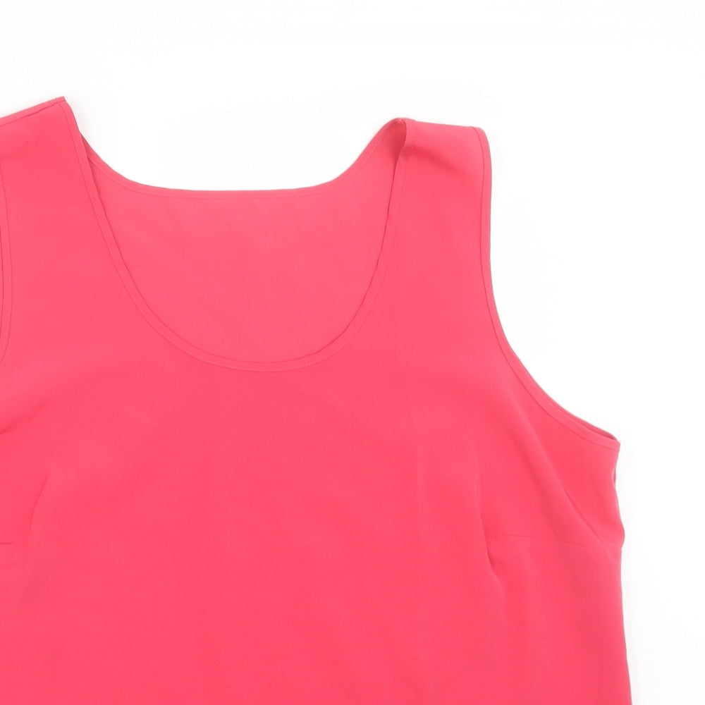 M&S Womens Pink   Basic Tank Size 18