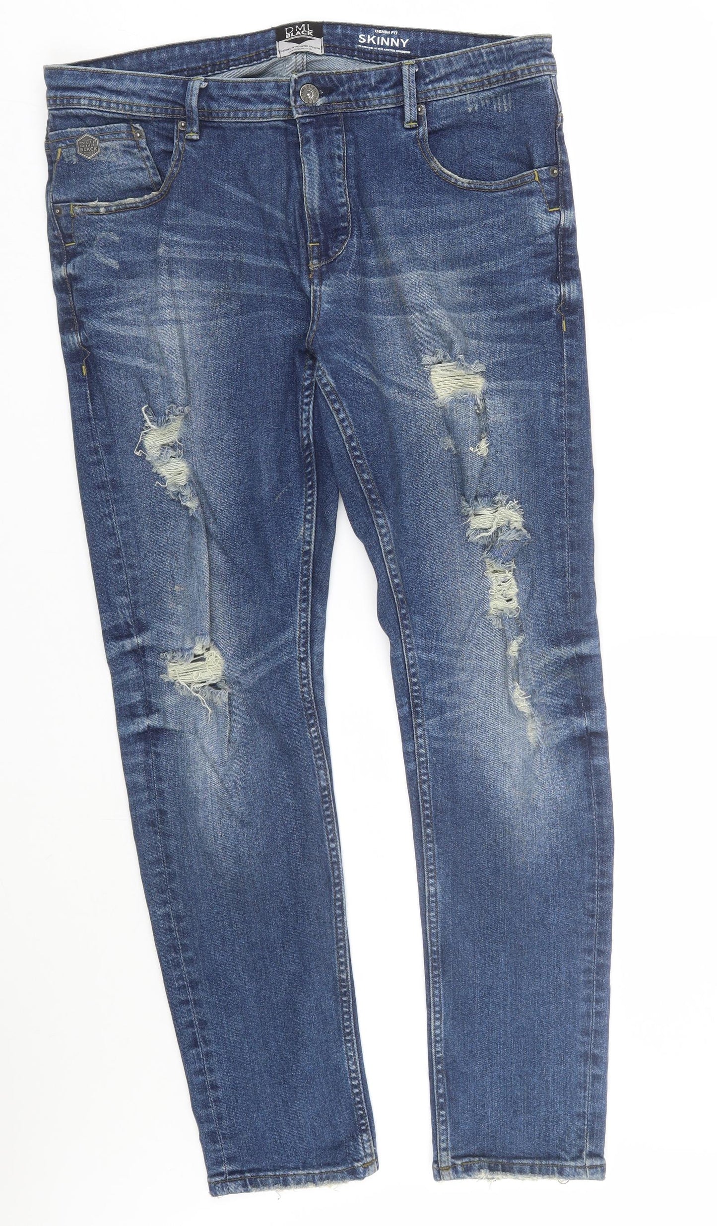 DML Jeans Mens Blue  Denim Straight Jeans Size 36 L30 in