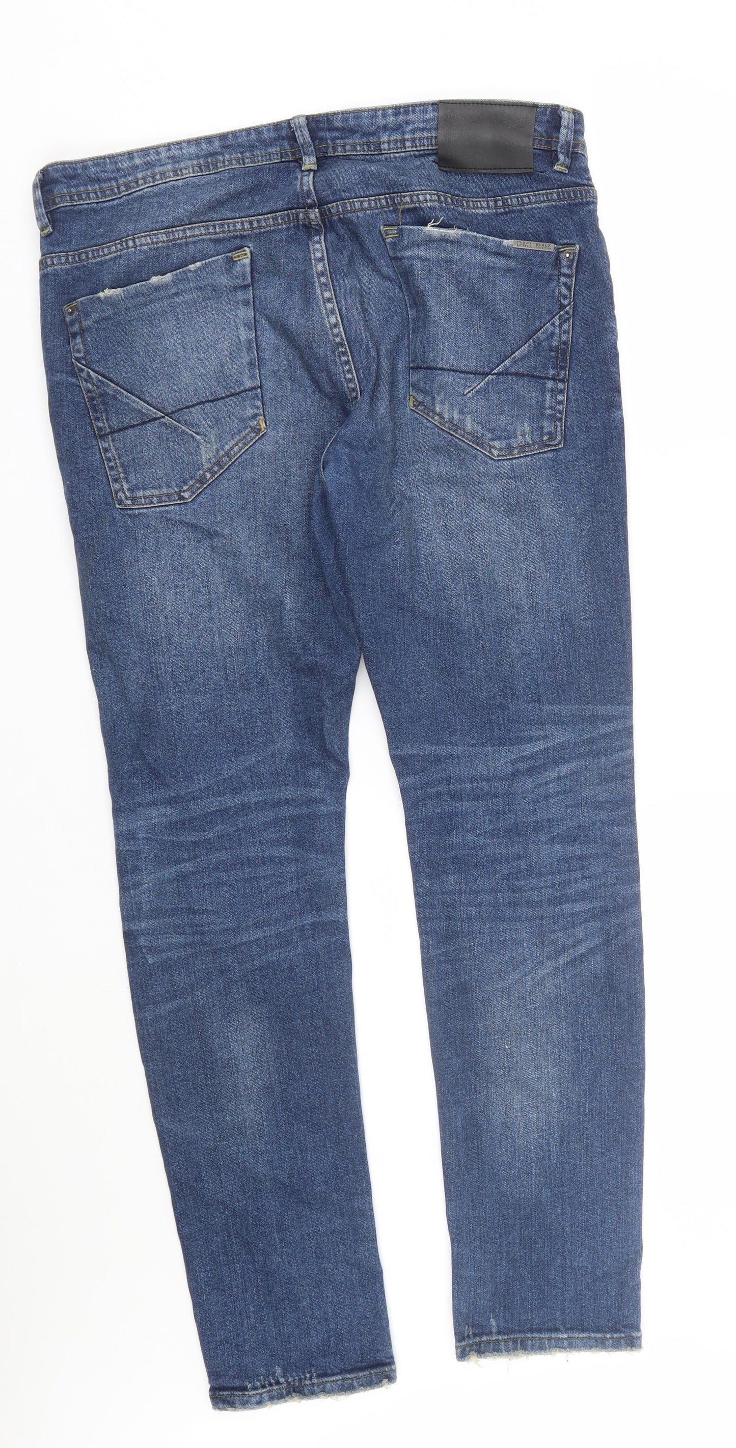 DML Jeans Mens Blue  Denim Straight Jeans Size 36 L30 in