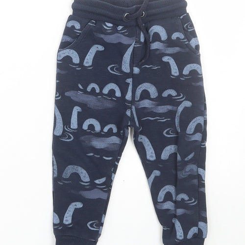 TU Boys Blue   Jogger Trousers Size 18-24 Months  - Loch ness