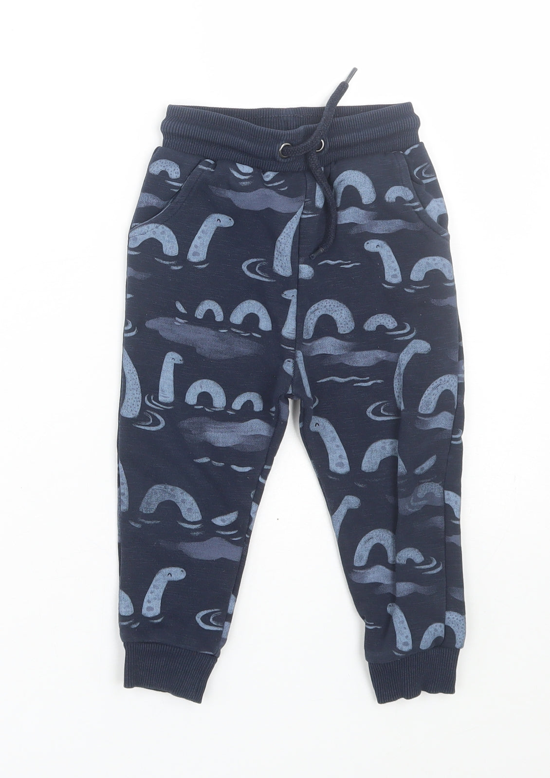 TU Boys Blue   Jogger Trousers Size 18-24 Months  - Loch ness