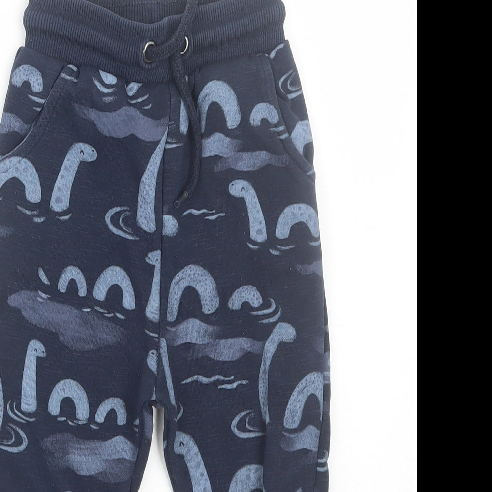 TU Boys Blue   Jogger Trousers Size 18-24 Months  - Loch ness