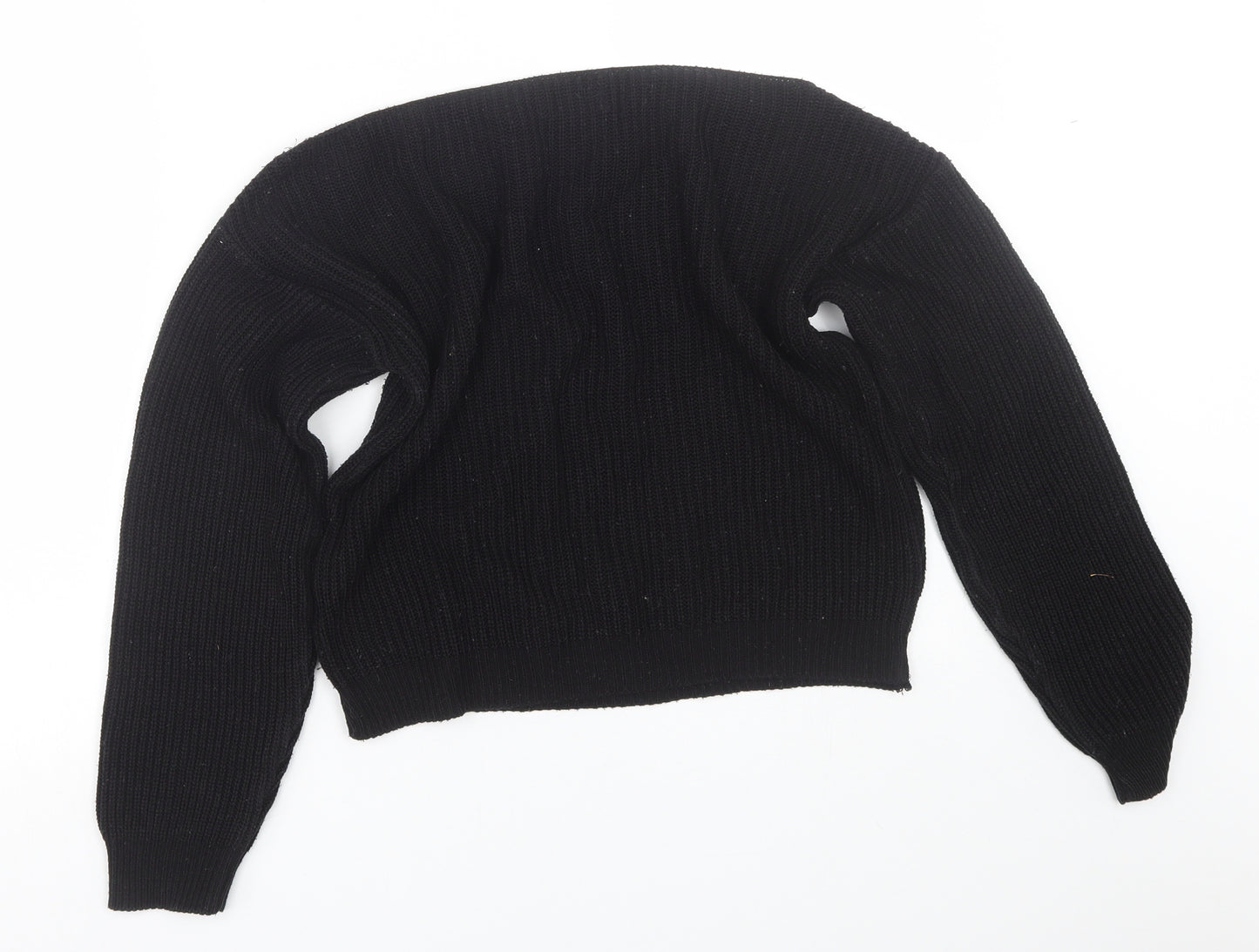 PRETTYLITTLETHING Womens Black   Pullover Jumper Size 4