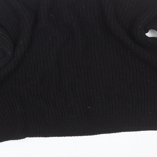 PRETTYLITTLETHING Womens Black   Pullover Jumper Size 4