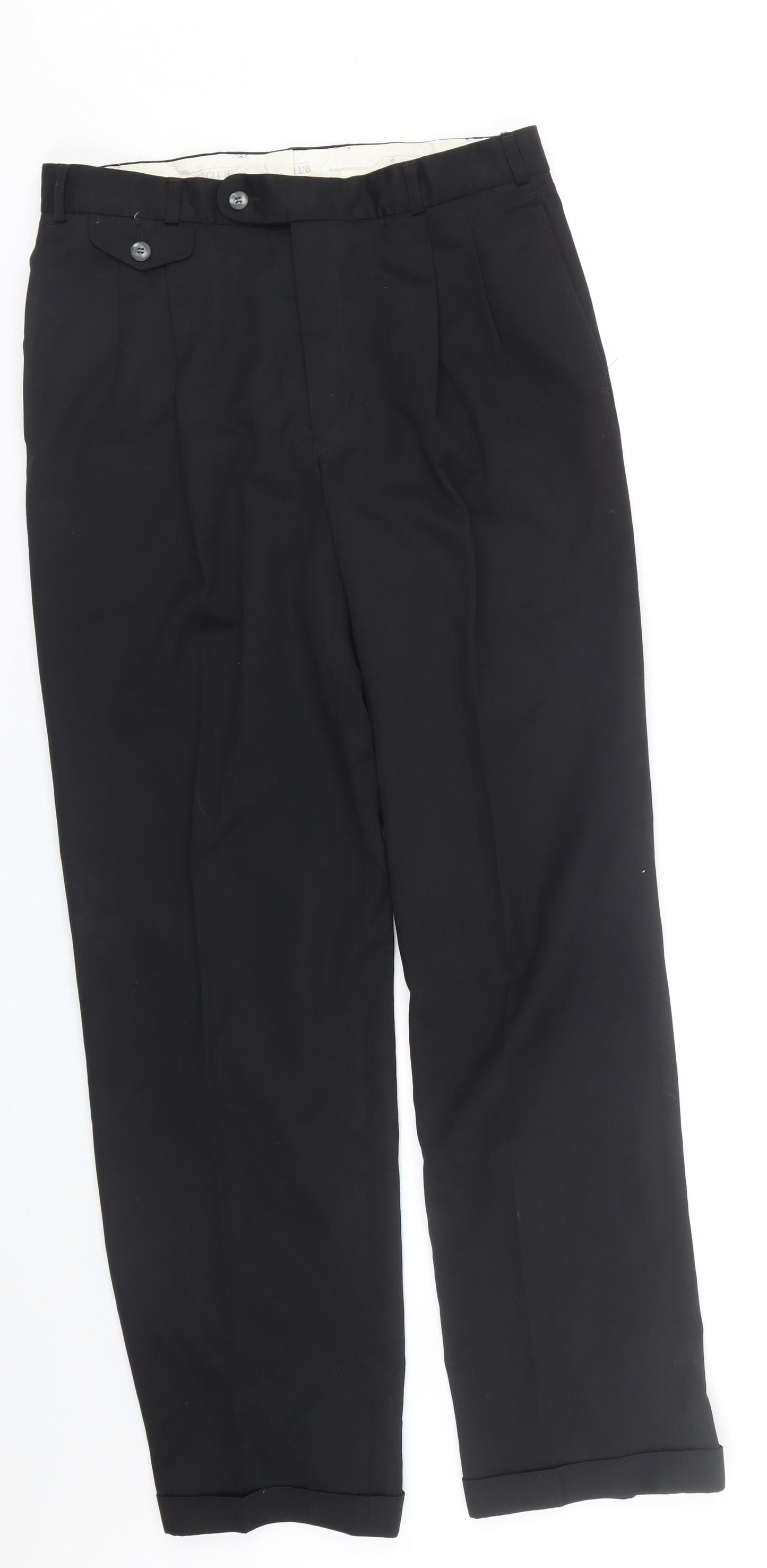 1880 Club Mens Black   Trousers  Size 32 L29 in