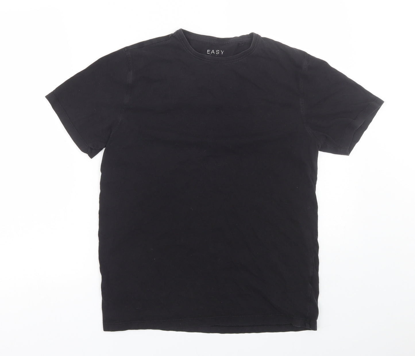 Easy Mens Black    T-Shirt Size S