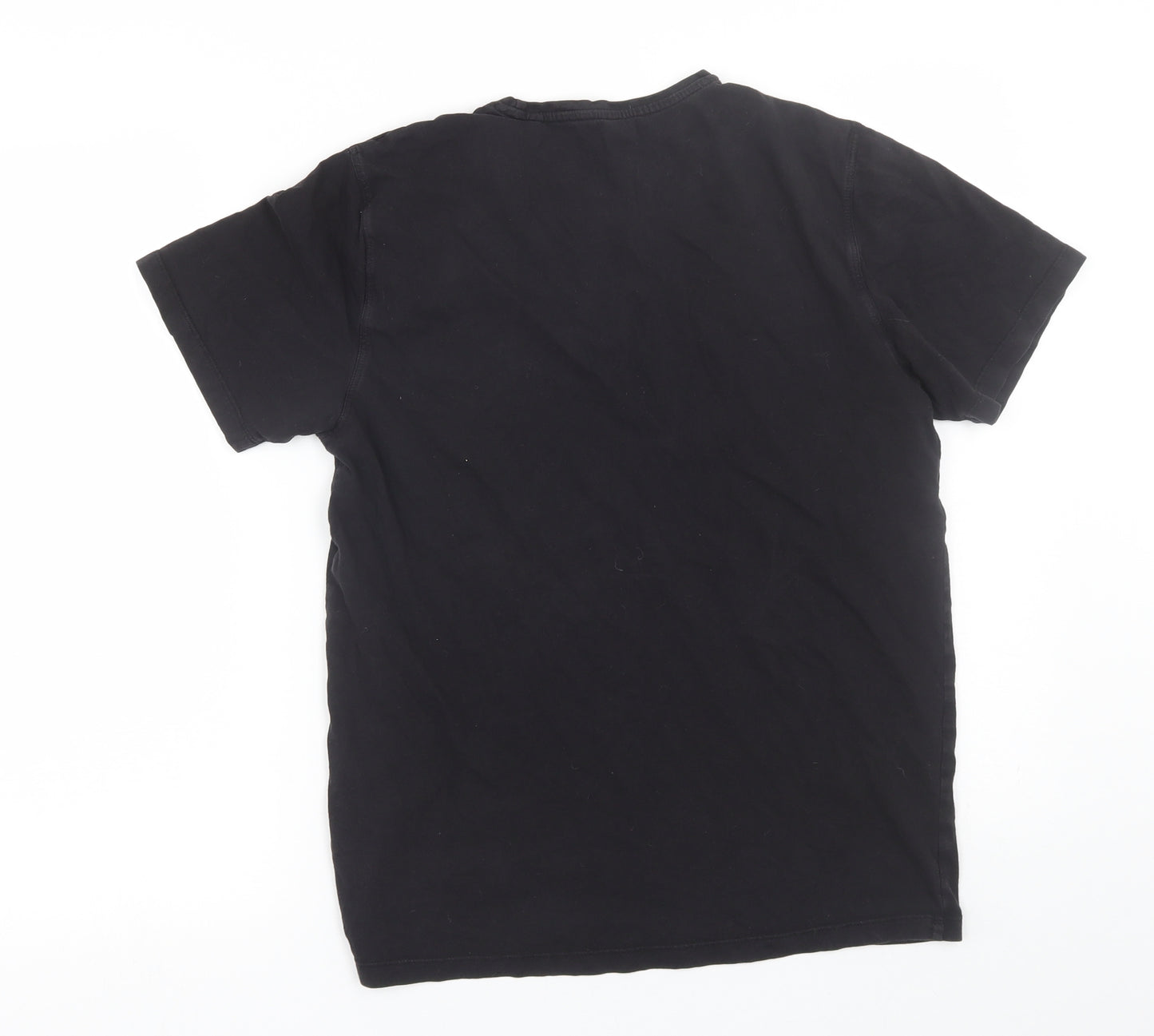Easy Mens Black    T-Shirt Size S