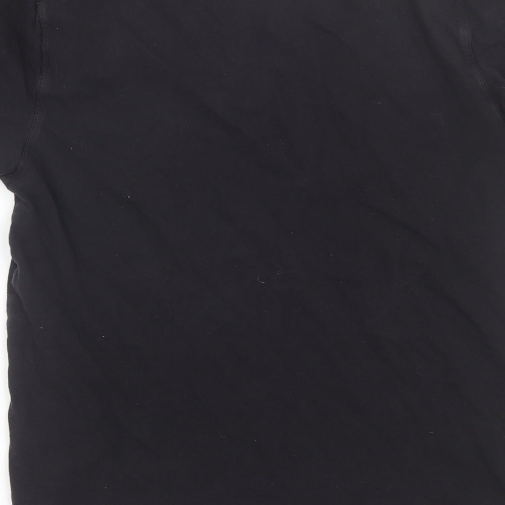 Easy Mens Black    T-Shirt Size S