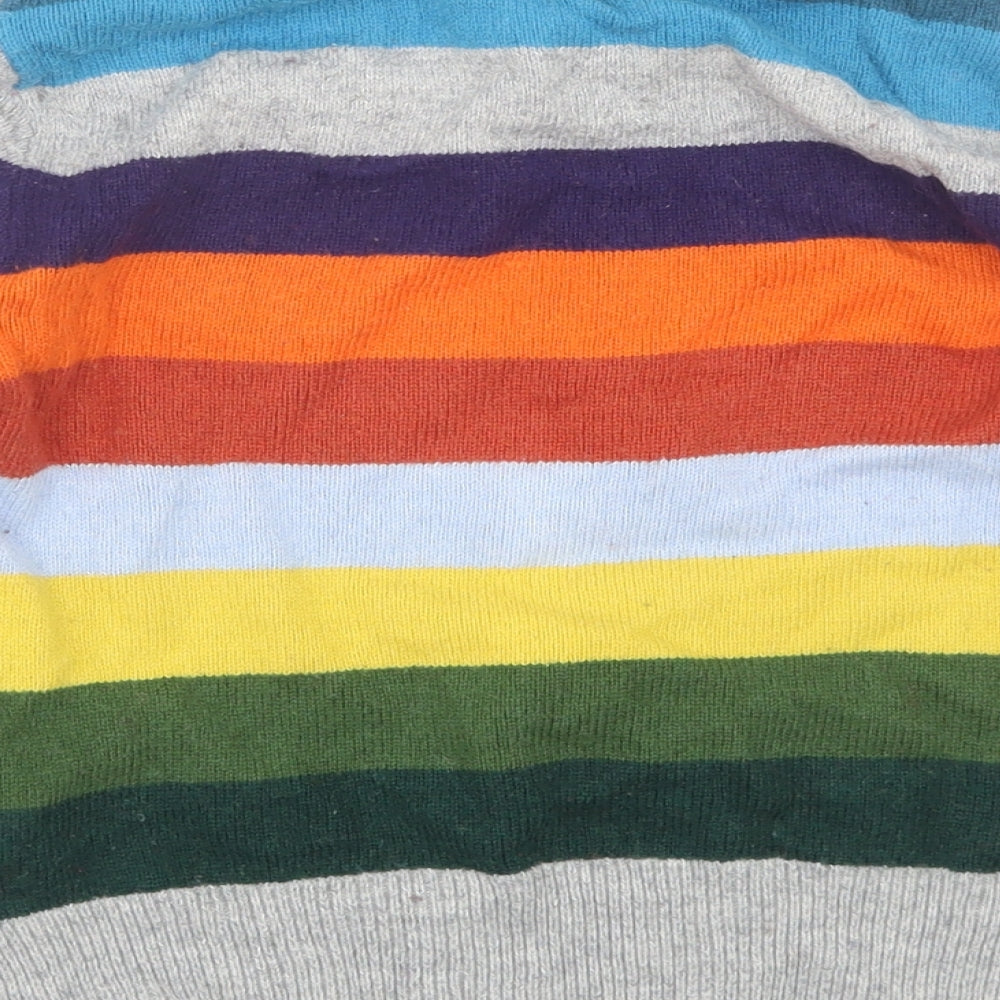 H&M Boys Multicoloured Striped  Pullover Jumper Size 5-6 Years