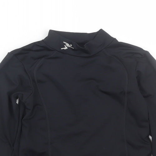 Precision Fit Boys Black   Jersey T-Shirt Size 4-5 Years