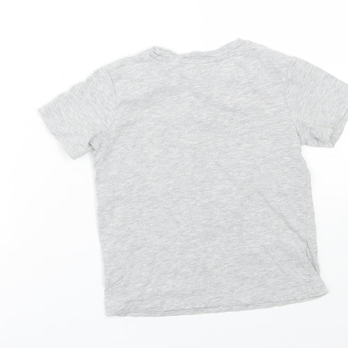 H&M Girls Grey   Basic T-Shirt Size 5-6 Years