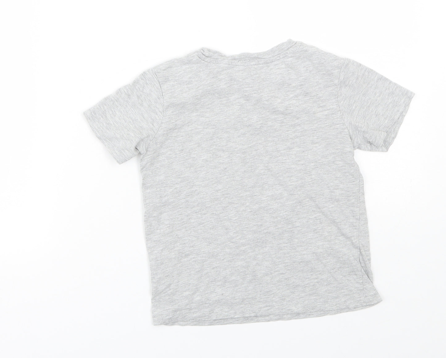 H&M Girls Grey   Basic T-Shirt Size 5-6 Years