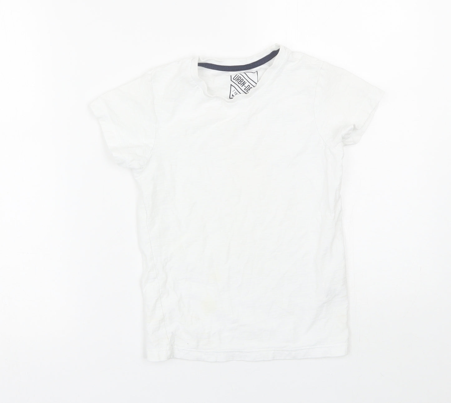 Matalan Boys White   Basic T-Shirt Size 7 Years