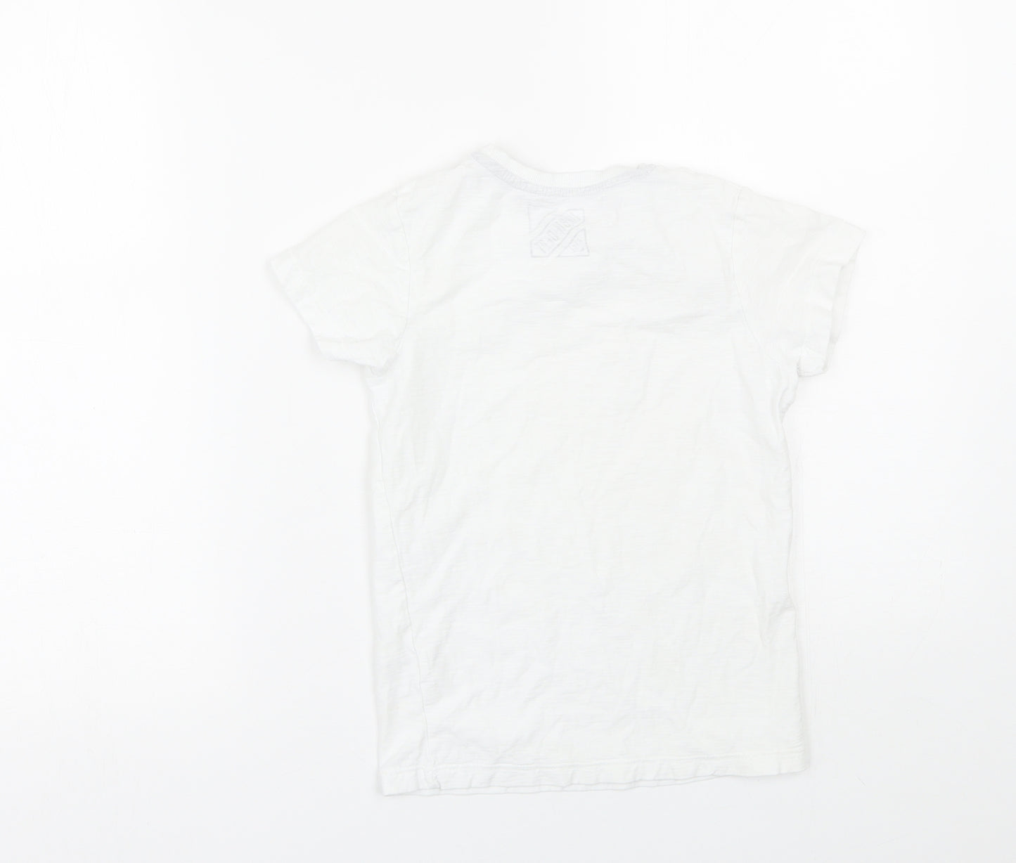 Matalan Boys White   Basic T-Shirt Size 7 Years