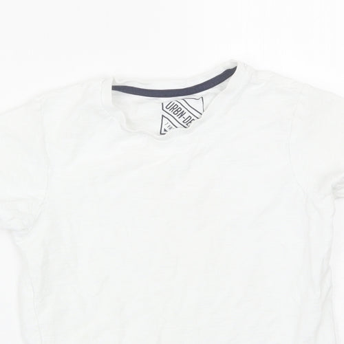 Matalan Boys White   Basic T-Shirt Size 7 Years