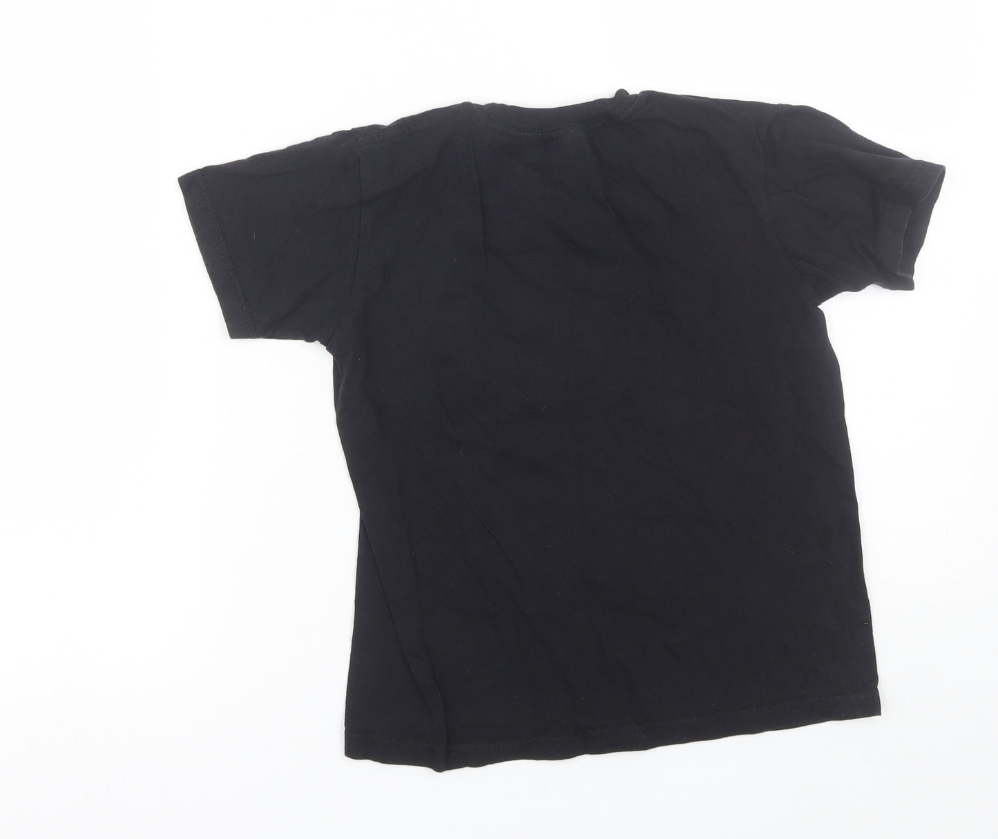 Russell Boys Black   Basic T-Shirt Size 7-8 Years  - Christmas