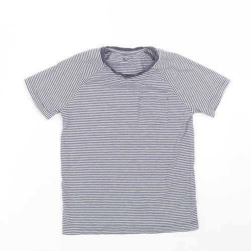 TU Boys Blue Striped  Basic T-Shirt Size 6-7 Years