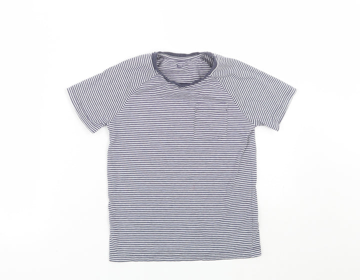 TU Boys Blue Striped  Basic T-Shirt Size 6-7 Years