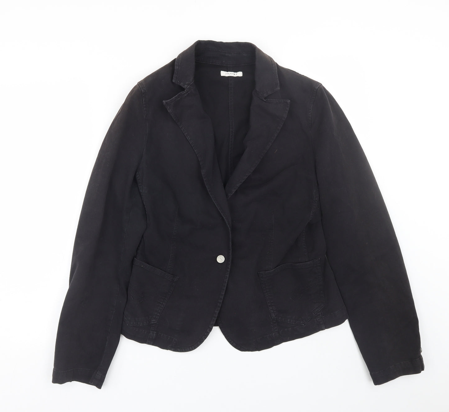 Sand White Womens Black   Jacket Coat Size L