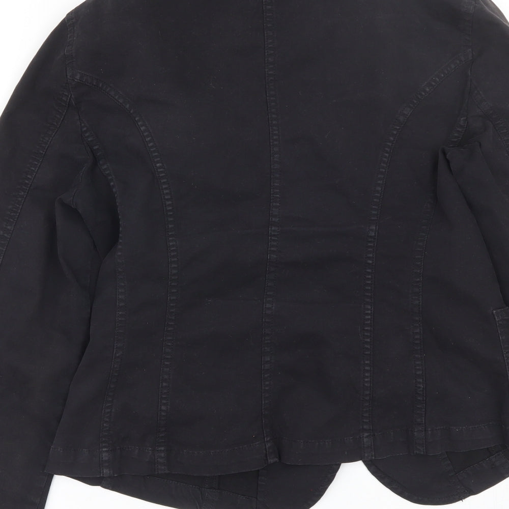 Sand White Womens Black   Jacket Coat Size L