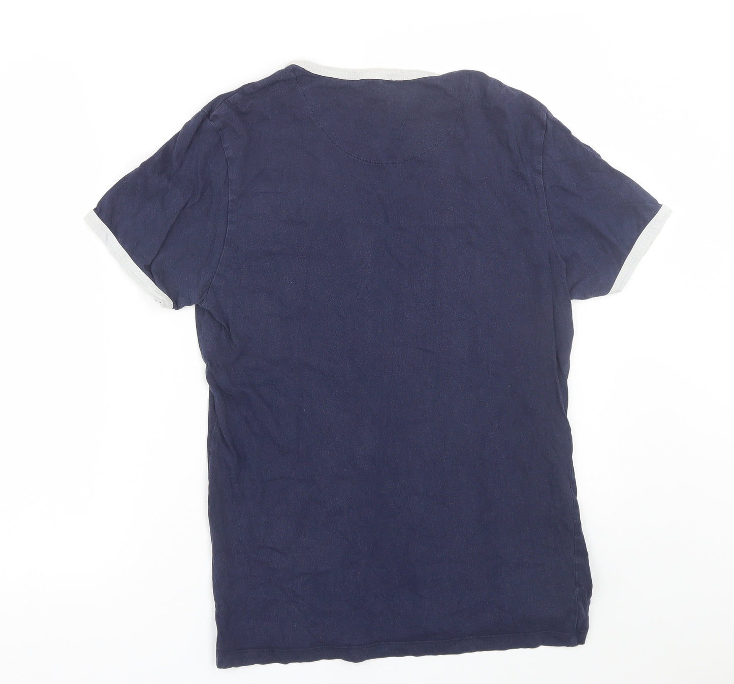 River Island Mens Blue    T-Shirt Size M