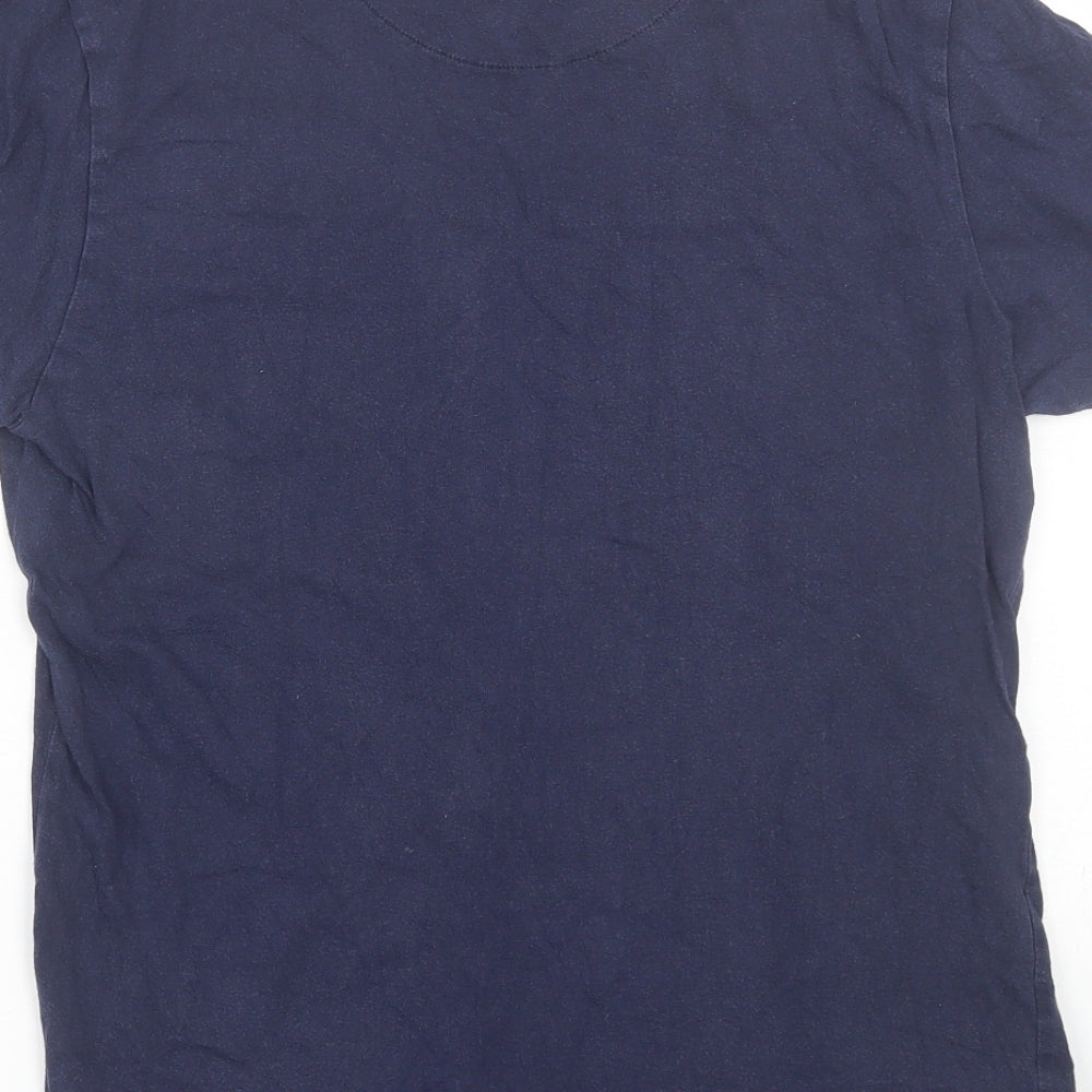 River Island Mens Blue    T-Shirt Size M