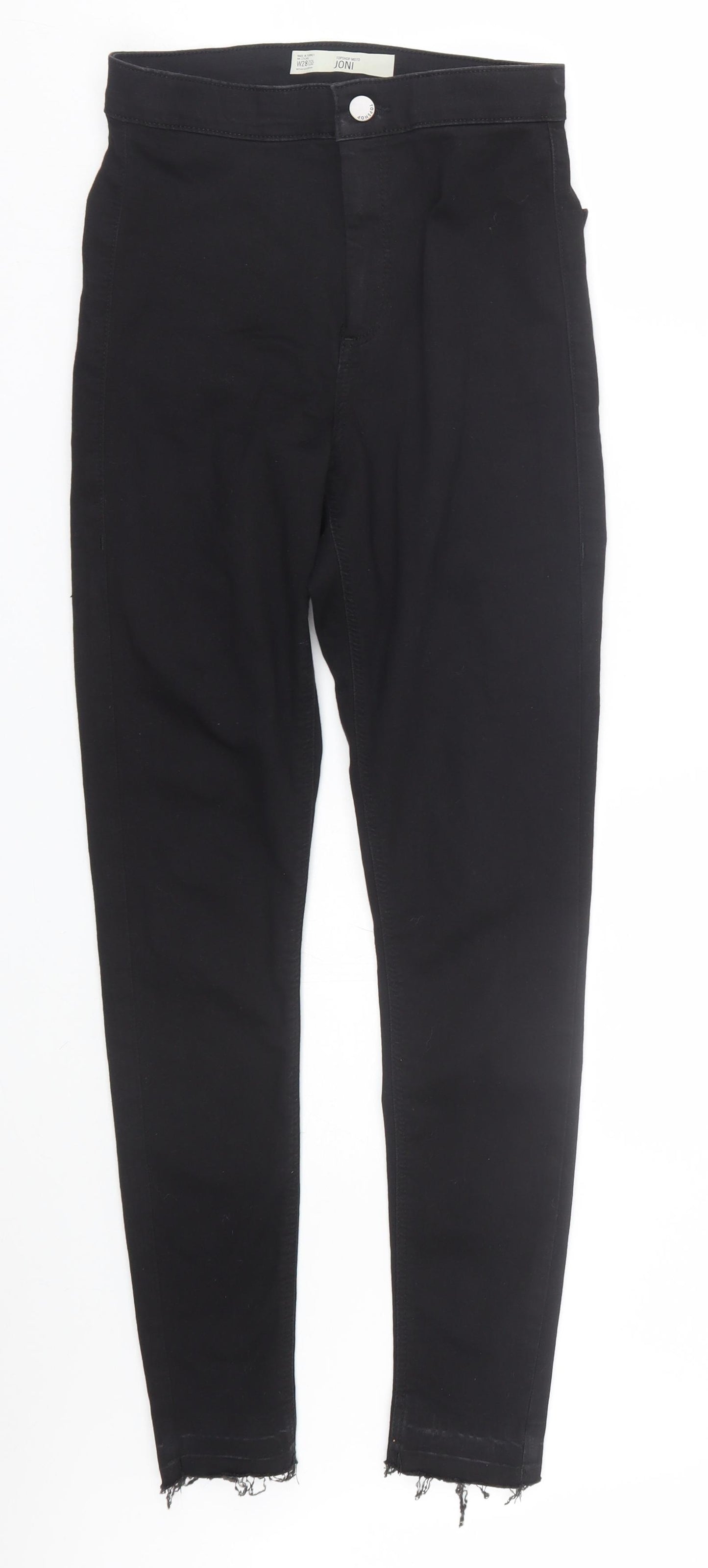 Topshop Womens Black  Denim Skinny Jeans Size 28 L28 in
