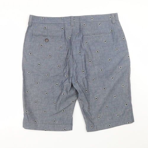 Jack Wills Mens Grey Floral  Bermuda Shorts Size 36