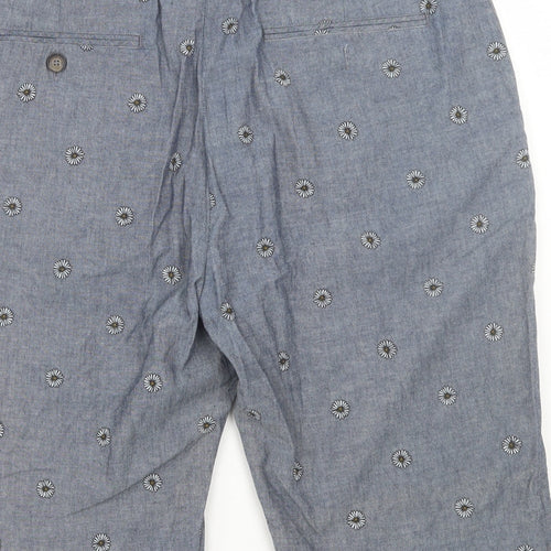 Jack Wills Mens Grey Floral  Bermuda Shorts Size 36