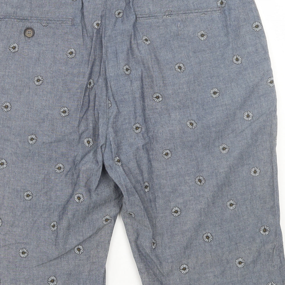 Jack Wills Mens Grey Floral  Bermuda Shorts Size 36