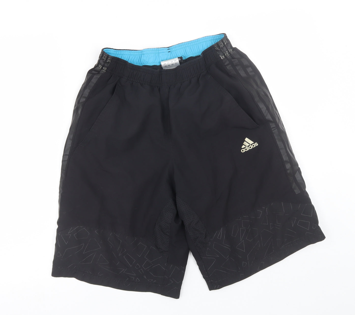adidas Mens Black Striped  Athletic Shorts Size M - Olympics 2012