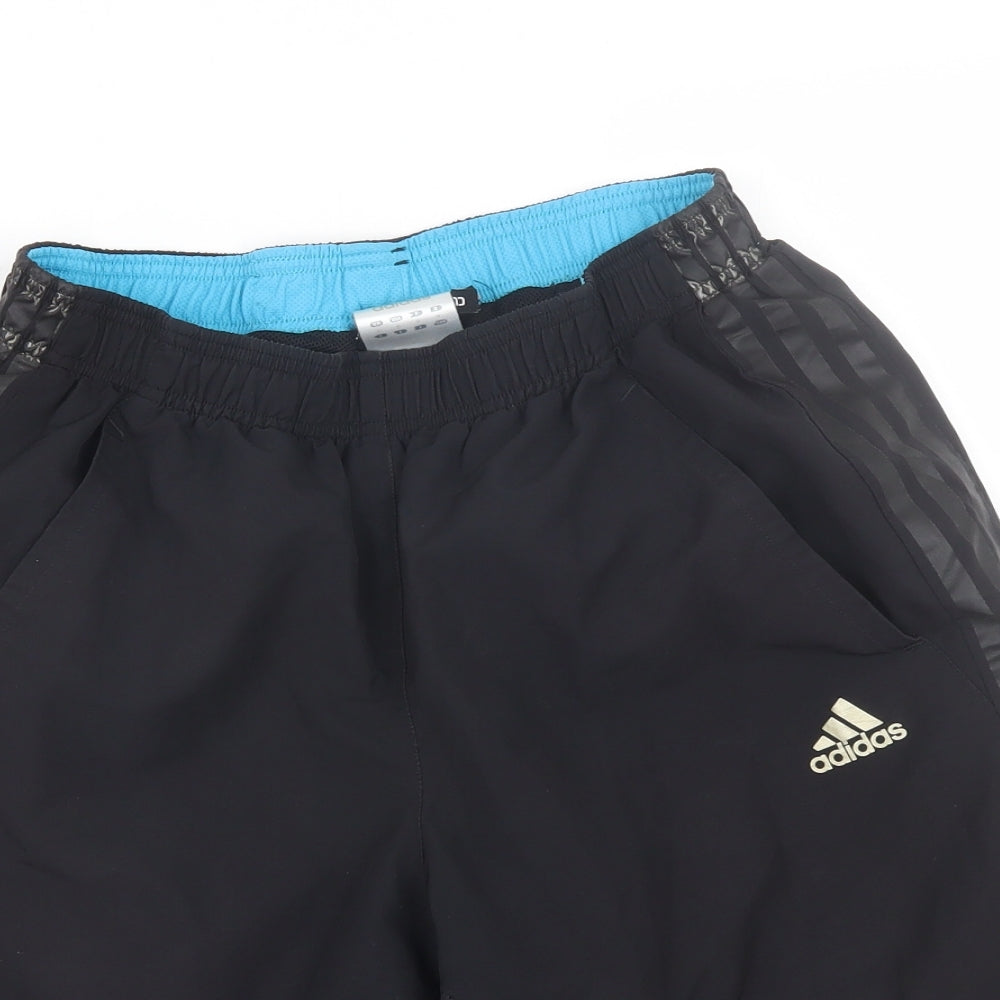adidas Mens Black Striped  Athletic Shorts Size M - Olympics 2012