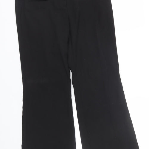 Preworn Womens Black   Trousers  Size 12 L31 in