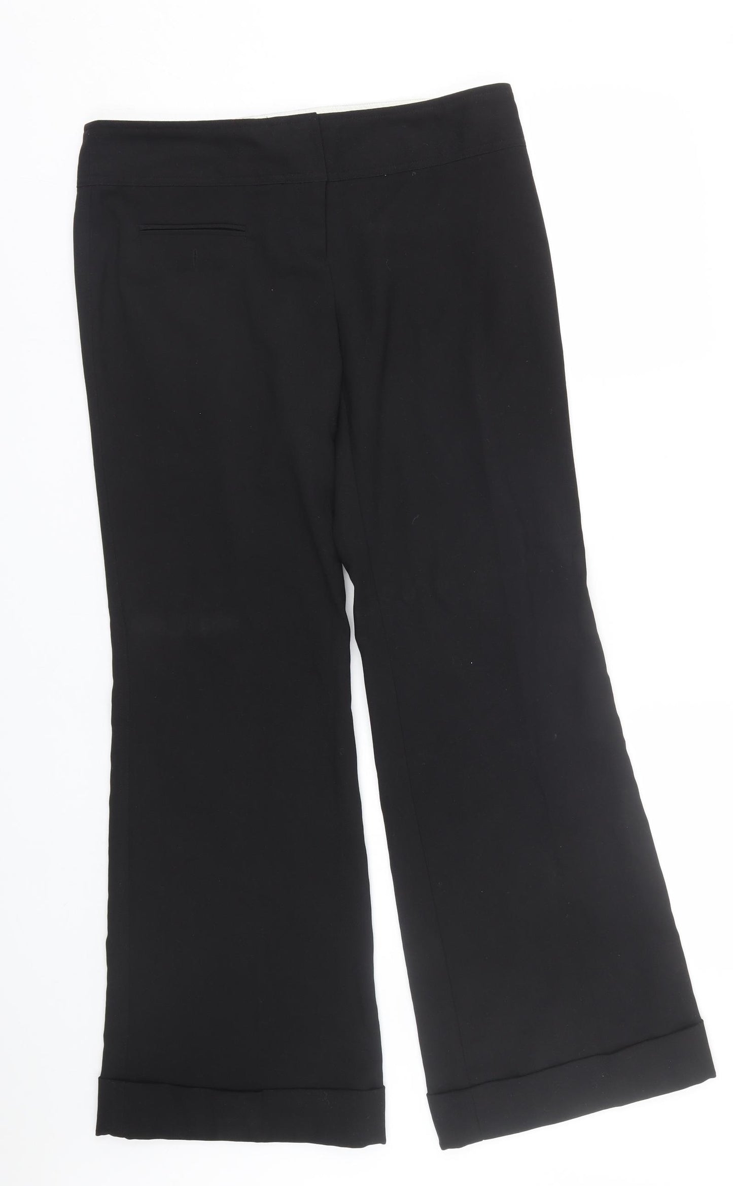 Preworn Womens Black   Trousers  Size 12 L31 in