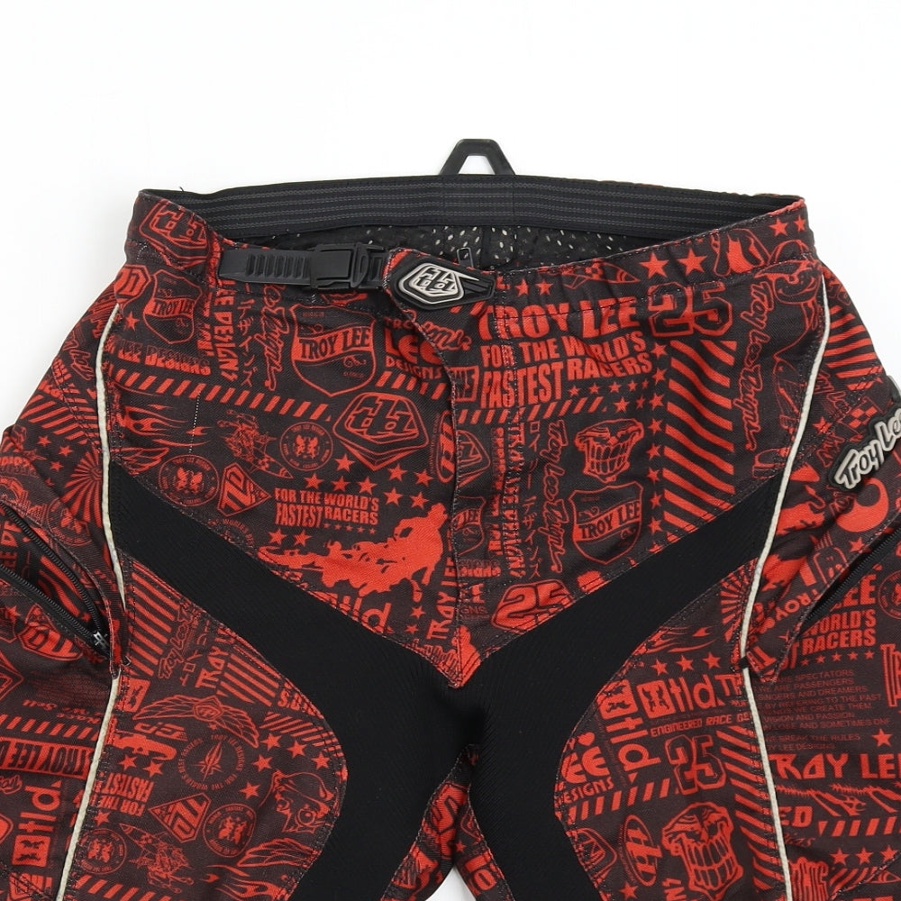 Troy Lee Mens Red   Bermuda Shorts Size 32