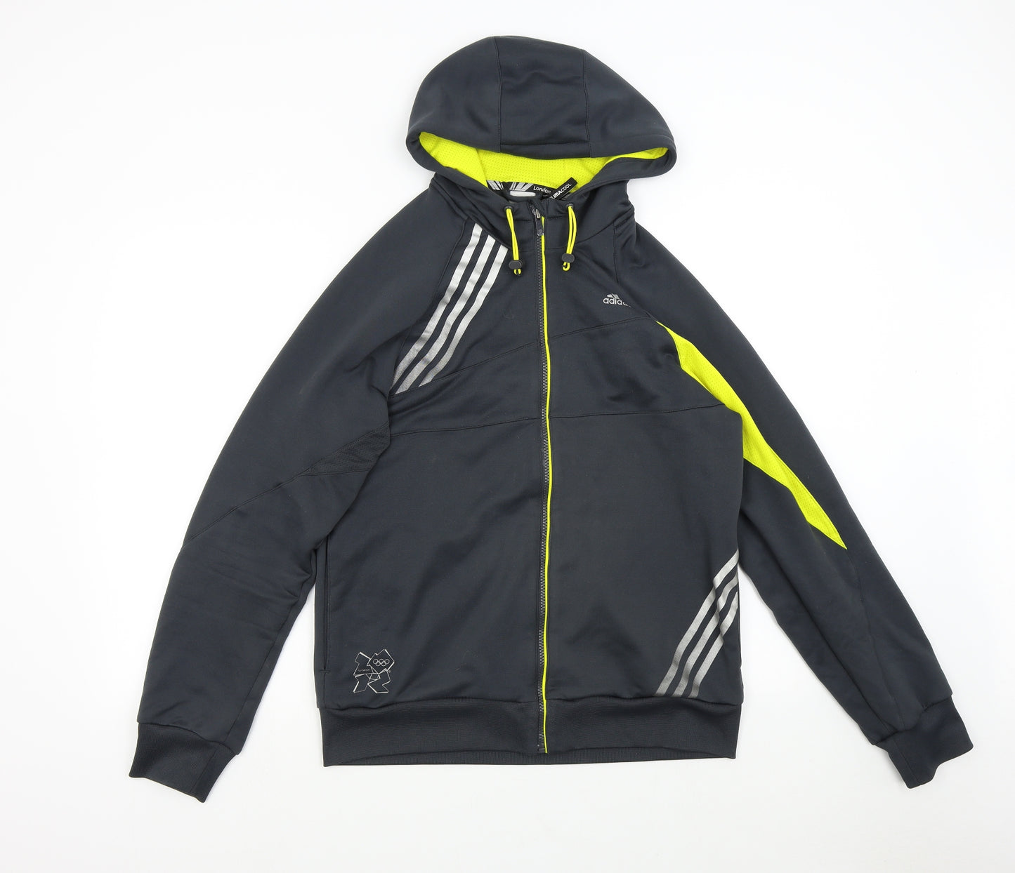 adidas Mens Grey   Full Zip Hoodie Size M