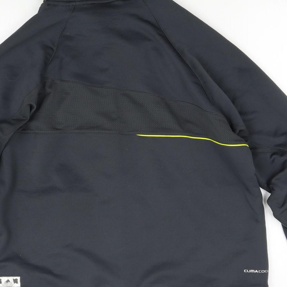 adidas Mens Grey   Full Zip Hoodie Size M