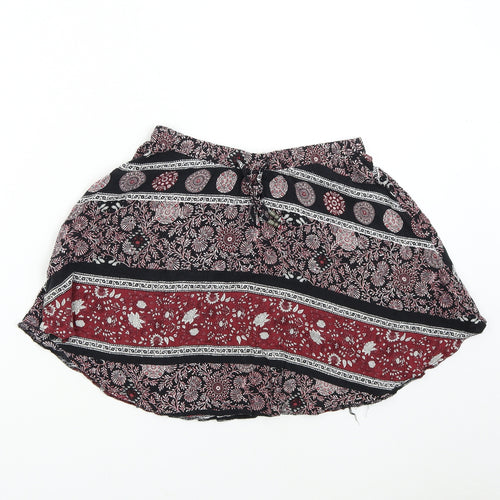 H&M Womens Multicoloured Geometric  Mini Skirt Size S