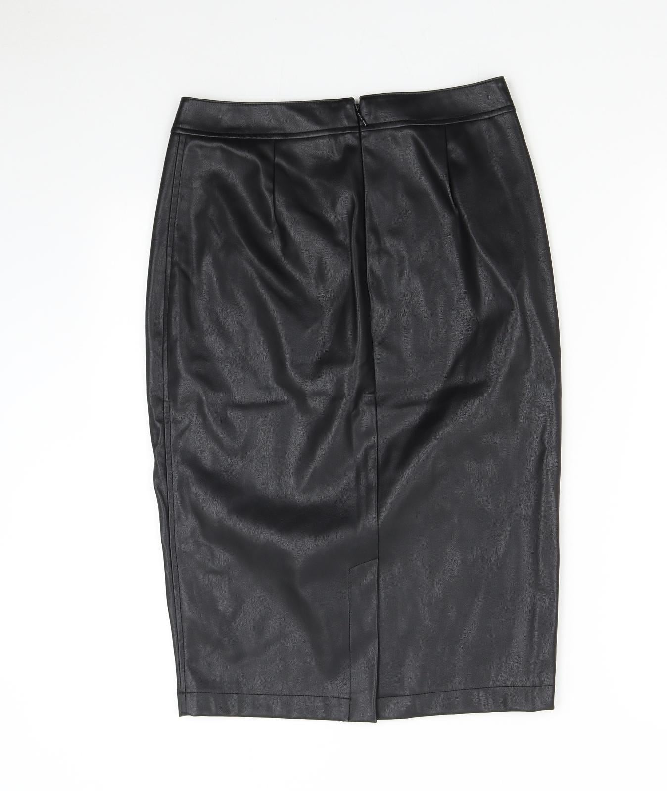 Lipsy Womens Black   Straight & Pencil Skirt Size 12