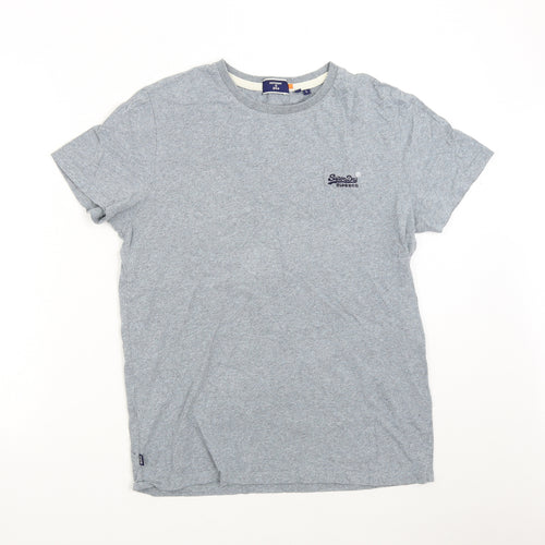 Superdry Mens Grey    T-Shirt Size L